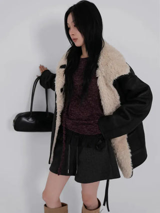 Lauren High Quality Reversible Shearling Jacket