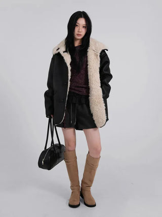 Lauren High Quality Reversible Shearling Jacket