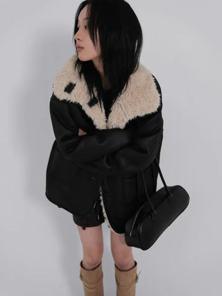 Lauren High Quality Reversible Shearling Jacket