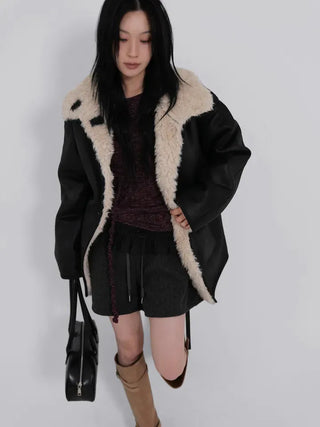 Lauren High Quality Reversible Shearling Jacket