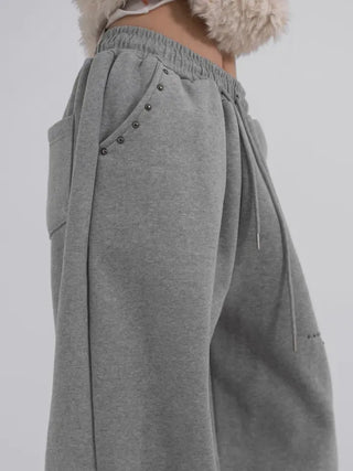 Via Sparkling Studded Sweatpants