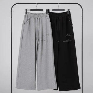 Via Sparkling Studded Sweatpants