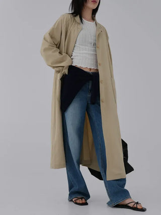 Bami Big Pocket Long Trench Coat