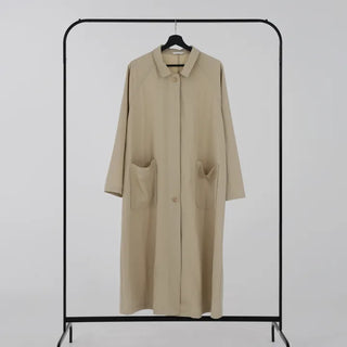 Bami Big Pocket Long Trench Coat