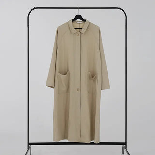 Bami Big Pocket Long Trench Coat
