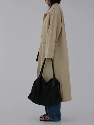 Bami Big Pocket Long Trench Coat