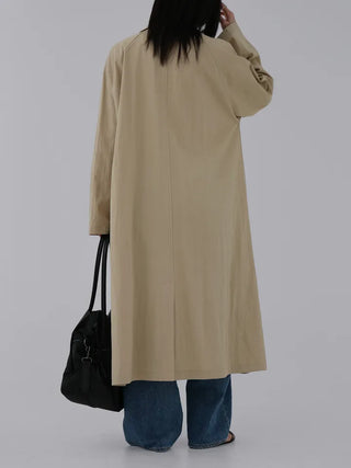 Bami Big Pocket Long Trench Coat