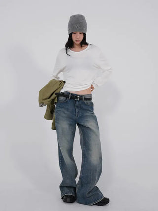 Moa Vintage Wide Fit Bootcut Pants