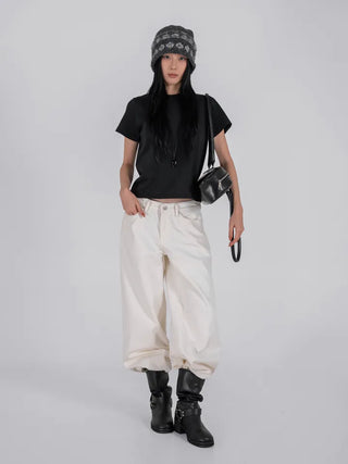 Oa Velvet Wide Long Pants