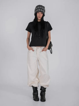 Oa Velvet Wide Long Pants