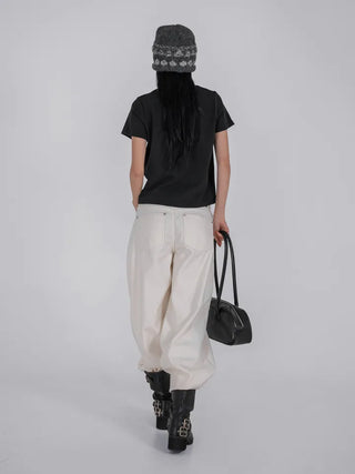 Oa Velvet Wide Long Pants