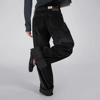 Oa Velvet Wide Long Pants