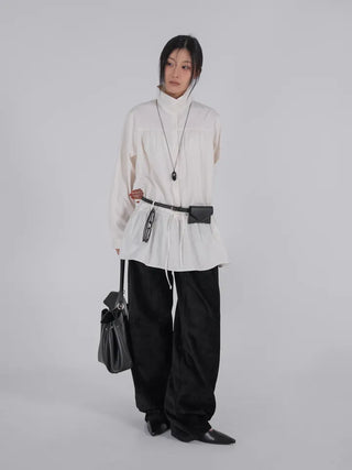 Oa Velvet Wide Long Pants