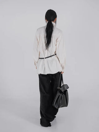 Oa Velvet Wide Long Pants