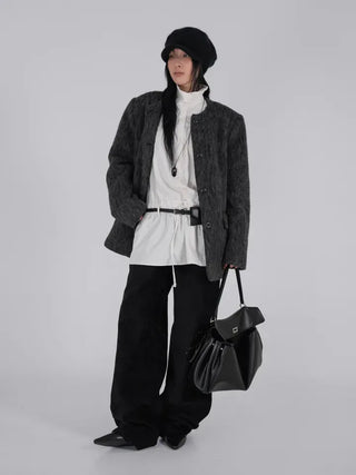 Oa Velvet Wide Long Pants