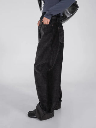 Oa Velvet Wide Long Pants