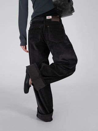 Oa Velvet Wide Long Pants