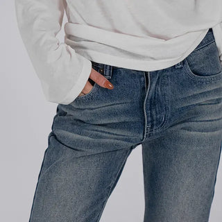 Mare Vintage Washed Slim Bootcut Denim Pants