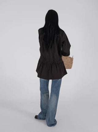 Mare Vintage Washed Slim Bootcut Denim Pants