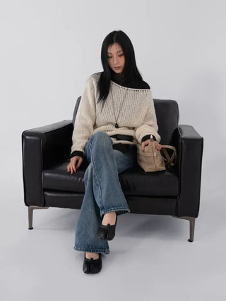 Mare Vintage Washed Slim Bootcut Denim Pants