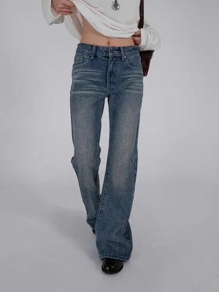 Mare Vintage Washed Slim Bootcut Denim Pants
