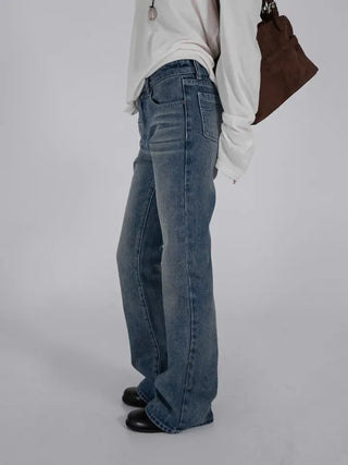 Mare Vintage Washed Slim Bootcut Denim Pants