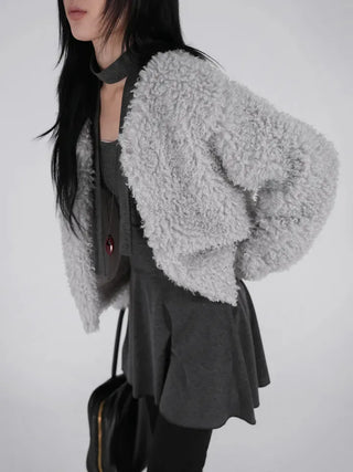 Robe Puff Off-Shoulder Scarf Dress Set