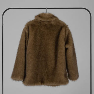 Noah Big Collar Boxy Fit Fur Jacket
