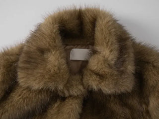 Noah Big Collar Boxy Fit Fur Jacket