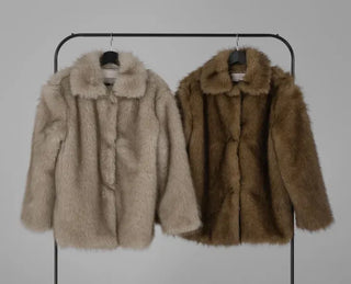 Noah Big Collar Boxy Fit Fur Jacket