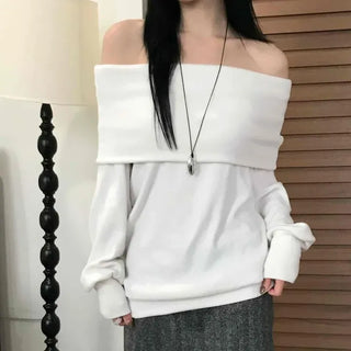 Soft Pull-Down Off Loose Tee