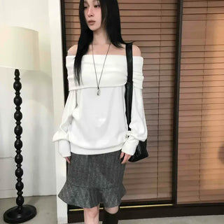 Soft Pull-Down Off Loose Tee