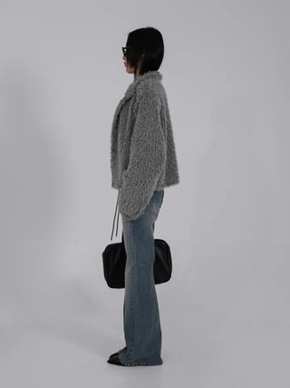 Loop Vintage Elastic Waist Low-Rise Bootcut Long Pants