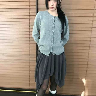 Cozy Asymmetrical Ruffle Skirt