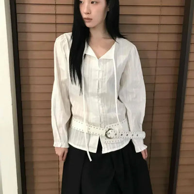 Drop Strap Balloon Blouse