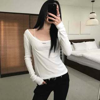 Basic Deep U-Neck Slim Tee