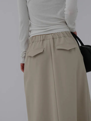 Kaiz A-line Pintuck Long Skirt