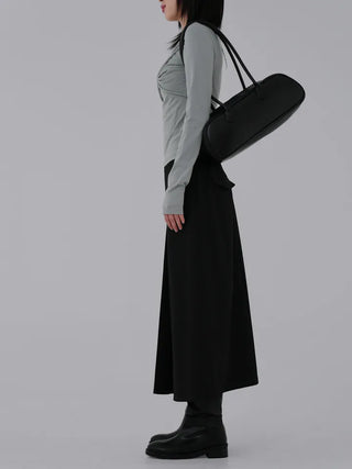 Kaiz A-line Pintuck Long Skirt