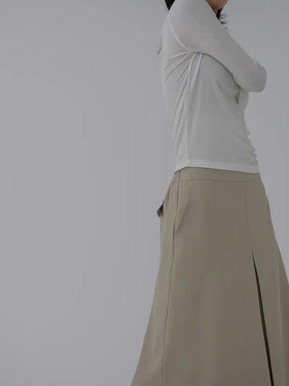 Kaiz A-line Pintuck Long Skirt