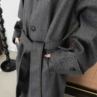 Modern High-Neck Maxi Single Coat