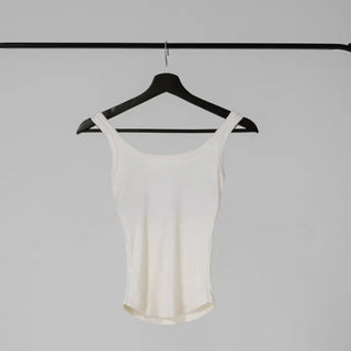 Mua Ribbed Round Square Sleeveless Top