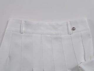 Lark Snap Button Pocket Pleated Wrap Midi Skirt