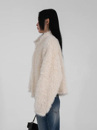 Loen Loose Fluffy Fur Cardigan