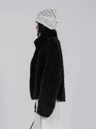 Loen Loose Fluffy Fur Cardigan