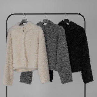 Loen Loose Fluffy Fur Cardigan