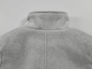 Leua Double Button High-Neck Short Coat