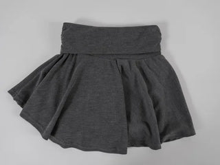 L'Or Fold Low-Rise Flare Mini Skirt