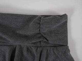 L'Or Fold Low-Rise Flare Mini Skirt