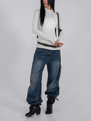 Hermès Scarf Turtleneck Slim Long Sleeve T-shirt