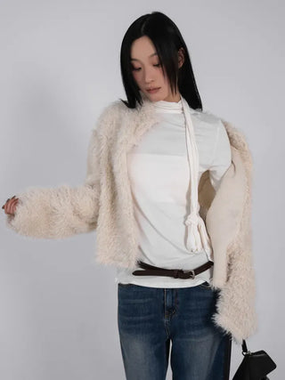 Hermès Scarf Turtleneck Slim Long Sleeve T-shirt